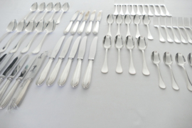 Christofle - Silver Plated Cutlery Set - Perles collection - 69-piece/10-pax.