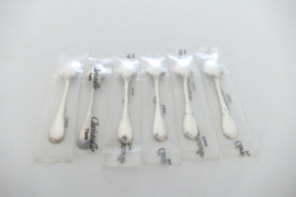 Christofle - Rubans - Set of 6 Mocca spoons - new