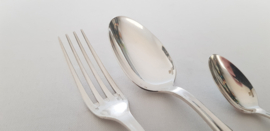Christofle - Silver Plated Cutlery Canteen - 39-piece/12-pax. - Dax collection - France, 1950's