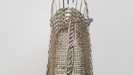 Christofle - Silverplated woven Wine basket