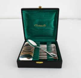 Christofle - Malmaison - Canteen containing 12 silver plated Coffee spoons - as good as new