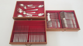 WMF - Silver plated Cutlery canteen - Chippendale style - 81-piece/12-pax. - Germany, mid-20th century
