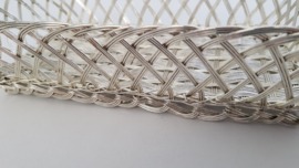 Silver Plated woven Bread basket