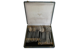 Christofle - Chinon - Antique Cutlery Set - 24-piece/6-pax. - France, 1880-1910