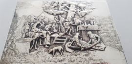 Silver Plated Sigar Box - Old-Dutch scene