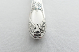 Silver Plated Empire Carving Fork - Winged Swans - France, early 20th century