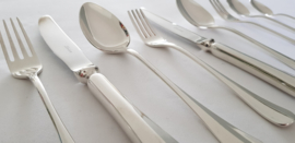 Silver plated cutlery in model Hollands Glad (Révérence) - 6-pax. / 58-pieces - Gero Zilvium 100, the Netherlands 1973-1985