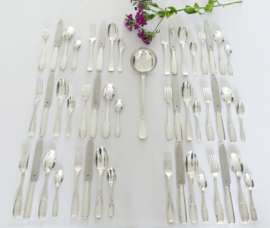 Boulenger & Cie. - Silver Plated Art Deco Cutlery Set - 49-piece/12-pax. - France, 1920-1940