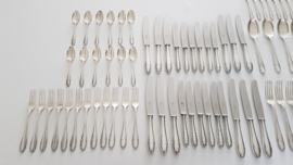 Silver Plated Cutlery Canteen 84-piece/12 pax. - Classic pattern - Heavy silver-plate