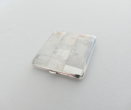 .800 Silver Art Deco cigarette Case - France, 1920-1940