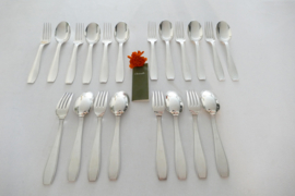 Christofle - Atlas - Set of 10 Dinner place settings - Luc Lanel for the Steamship S.S. Normandie - France, 1930s