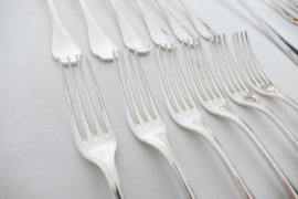 Fleuron (Christofle - Silver Plated Cutlery Canteen - 37-piece/12-pax.