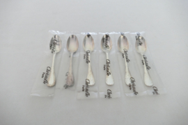 Christofle - Rubans - Set of 6 Mocca spoons - new