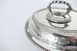 Martin Hall & Co. -Silver Plated Lidded Dish - England, 1900-1936
