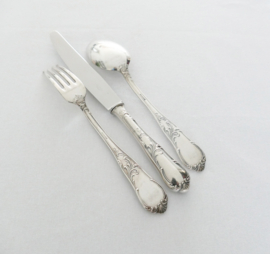Silver Plated Dinner Cutlery Set - 18-piece/6-pax. Maison Tilquin - Antwerp, 1950-1965
