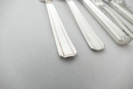 Silver Plated Art Deco Cutlery Set - 71-piece/12-pax. - Sté France Orfèvrerie -France, c. 1950's