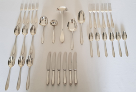 Silver plated cutlery in the P8 model - Keltum, v. Kempen & Begeer - 6-pax/34-piece - the Netherlands, period 1950-1965