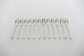 A set of 12 silver-plated teaspoons - Fillot, Caslot, Dru & Cie (Au Bon Marché Paris) - 1912-1925