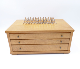 Wiskemann, Brussels - Silver Plated Cutlery Canteen - "No. 3 Contours" - 110-piece/12-pax. - Belgium, 1930-1960