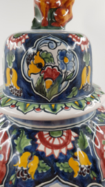 Polychrome hand-painted Vase of Makkum earthenware - Makkum, Netherlands - 1970's