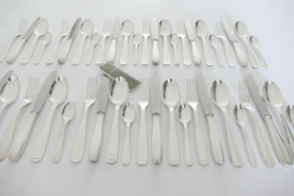 Christofle - Art Deco Silver Plated Cutlery Set - 47-piece/12-pax. - Alfenide - 1930's