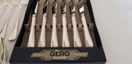 Silver plated cutlery in pattern Arabesque - 6-pax/40-pieces - Gero Zilvium 100 - the Netherlands,  late 1960's