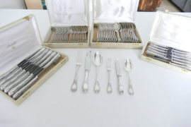 Christofle - Silver Plated Cutlery Canteen - Marly collection - 72-piece/12-pax. - France, 1950-1980