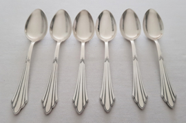 WMF - Een set van 10 Art Deco Theelepels - Waaierpatroon