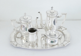 A WMF Late Art Nouveau/Early Art Deco silver plated 5-piece Tea- and Coffee service - Württenbergische Metallwarenfabrik, Geislingen - c. 1920