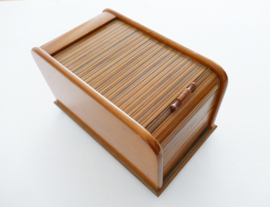 Vintage wooden Humidor with rolling door