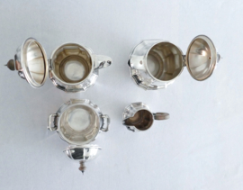 Christofle Verzilverd Koffie en Thee servies - voor Kirby, Beard & Co, Parijs - 1935-1959