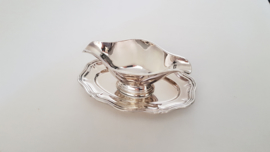 Ercuis, France - Silverplated Sauce Boat - Contours collection  - France, 1977