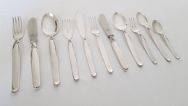 Wilkens & Söhne - Silver-plated cutlery canteen - pattern "Claudia" - 142-piece/12-pax. - Wilkens/Martin 90