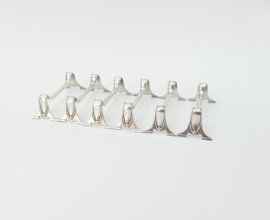 Set van 6 verzilverde Neoklassieke messenleggers - Orfevrerie 'd Art Miele & Co.- België, 1900-1914