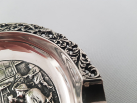 Silver plated ashtray with historical scene - Gero 90