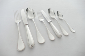 Christofle - Silver Plated Cutlery Set - Perles collection - 69-piece/10-pax.