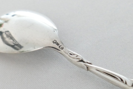 A German .800 silver openwork Rococo Hors d'ouvre spoon by C. Tewes, Dortmund - Germany, c. 1900