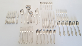 Gero, Georg Nilsson - Silver plated Cutlery Canteen - 49-piece/6 pax - pattern 454 - the Netherlands, 1936-1940's