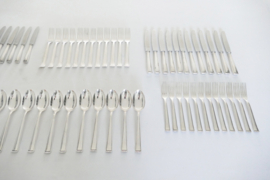 Silver Plated Art Deco Cutlery Set - 60-piece/12-pax. - Grah & Deppmayer, Solingen - c. 1950