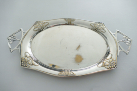 Silver plated Jugendstil tray - 55cm - Rare - WMF, Geislingen - c.1895-1910