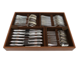 Christofle - Rubans - Verzilverde Bestekcassette - 137-delig/12-persoons - Frankrijk, twintigste eeuw