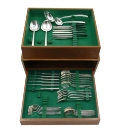 Silver Plated Cutlery Canteen - 40-piece/6-pax. - Nieuwpoort - the Netherlands, 1960's