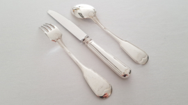 Robbe & Berking - Silver plated Dinner Place Setting (Spoon + Knife + Fork) - Alt Faden