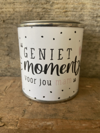 Cadeaublikje - Genietmomentje voor jou mam