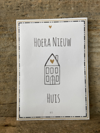 Geurkaart - Hoera nieuw huis