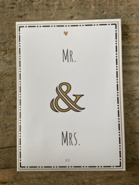 Geurkaart - Mr. & Mrs.