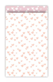 Cadeauzakje - Solo hearts pastel/neon roze - 5 stuks