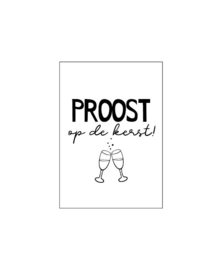 Cadeaukaartje - Proost op Kerst