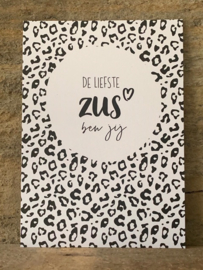 Ansichtkaart - De liefste zus ben jij