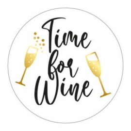 Sticker - Time for Wine - 5 stuks